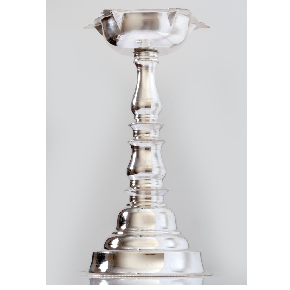 Silver Standing Diya