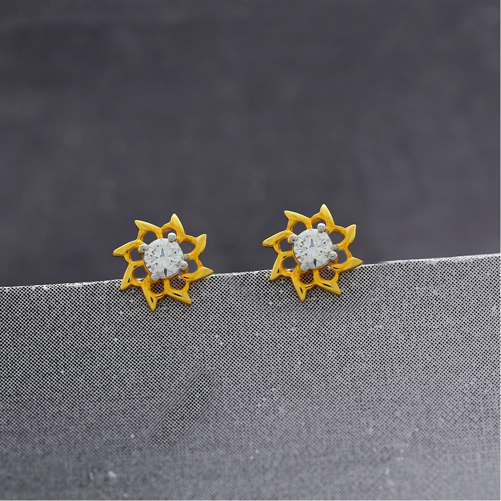 Springtime floret gold studs