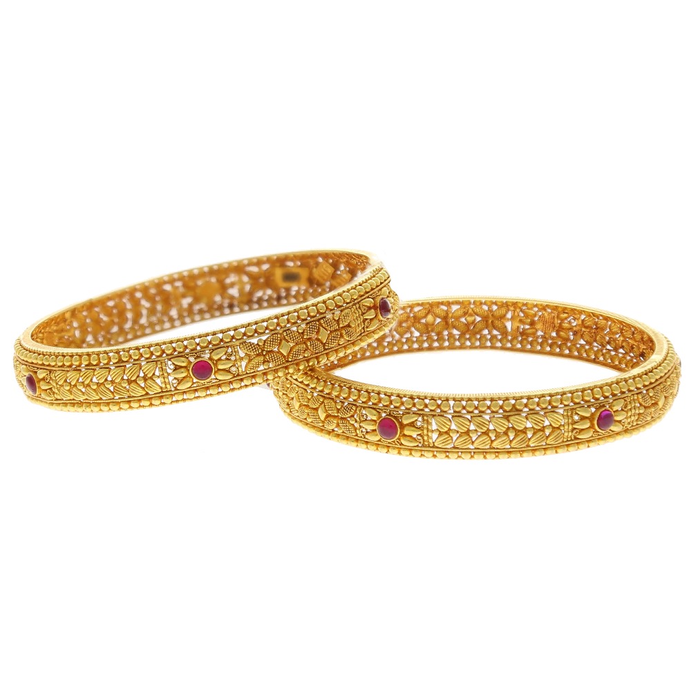 Delightful 22k Temple Gold Bangle