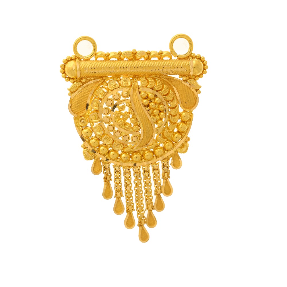 Filigree 22k Gold Mangalsutra Pendant