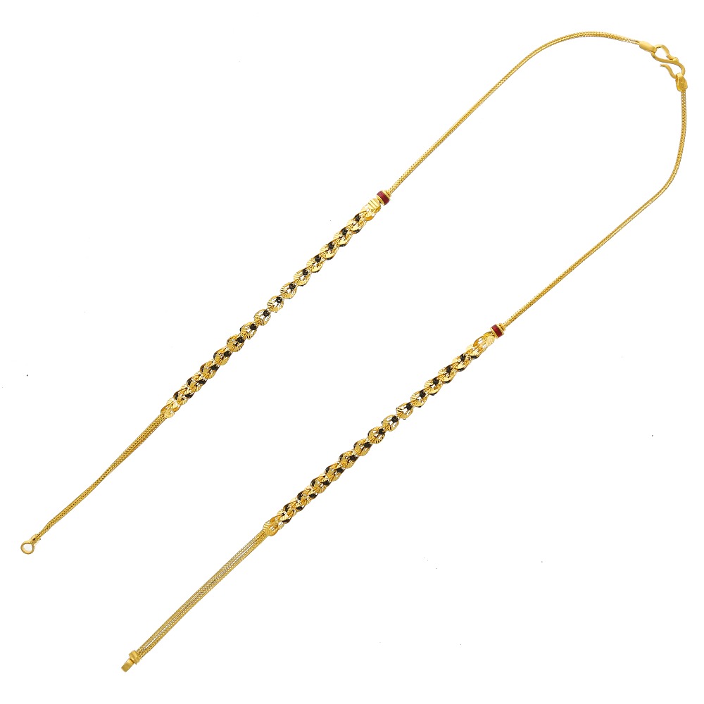 22k Yellow Gold Fancy Mangalsutra Chain