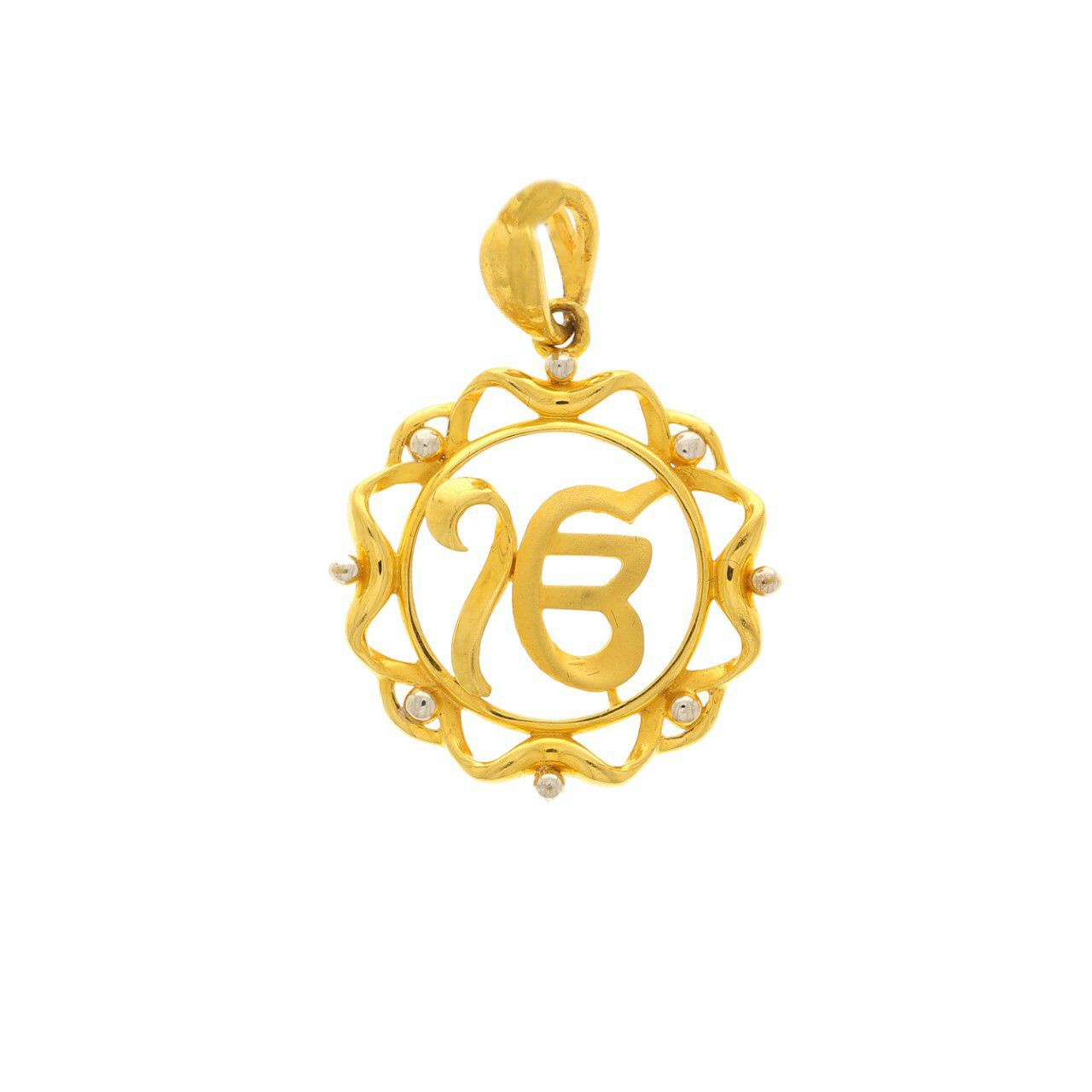 Ek onkar gold pendant