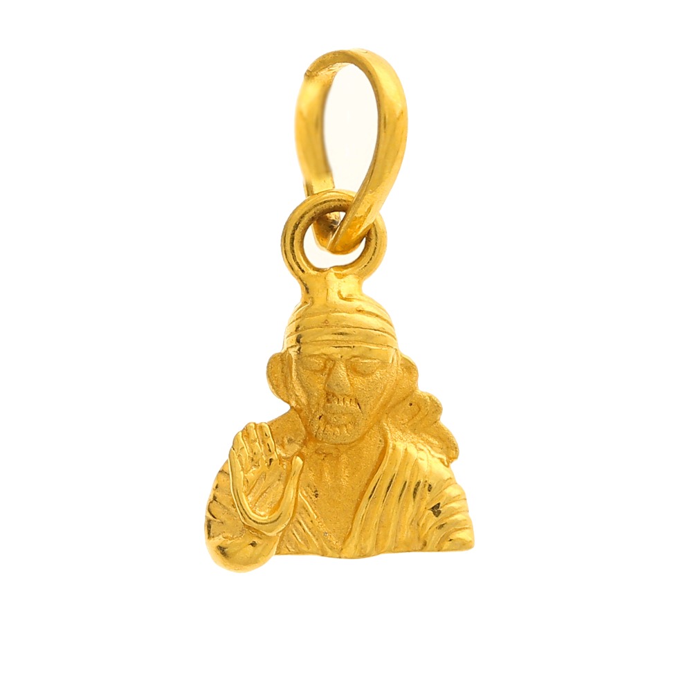 Sai baba gold pendant
