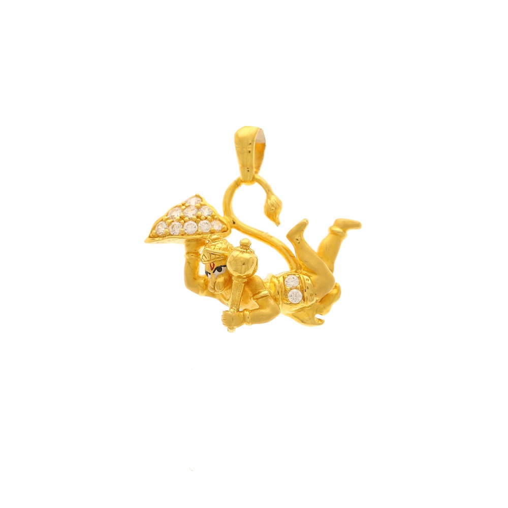 Lord hanuman 22kt yellow gold