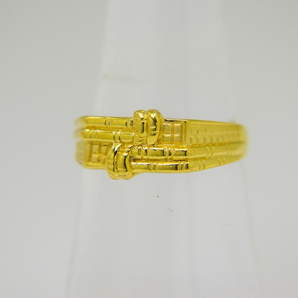 22K Yellow Gold Hallmarked Gents Ring