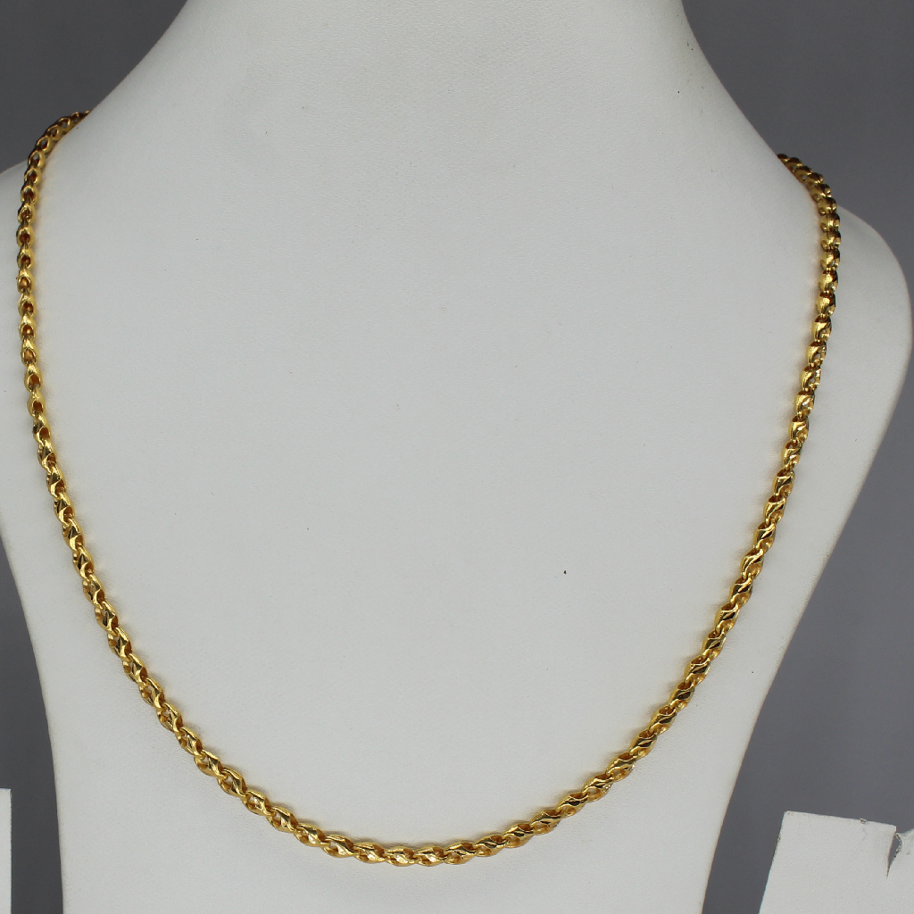 22CT BAHUBALI CUT SHORT CHAIN