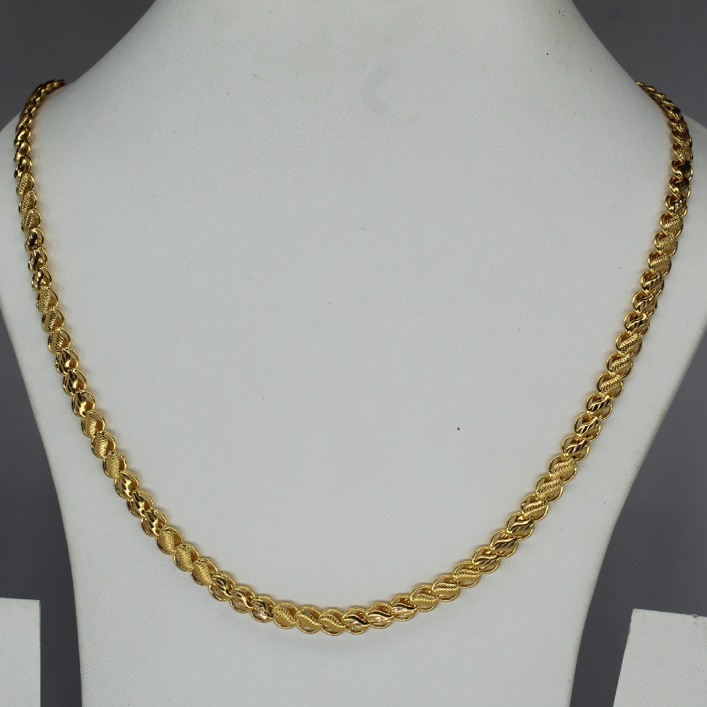 22CT LOTUS CHAIN