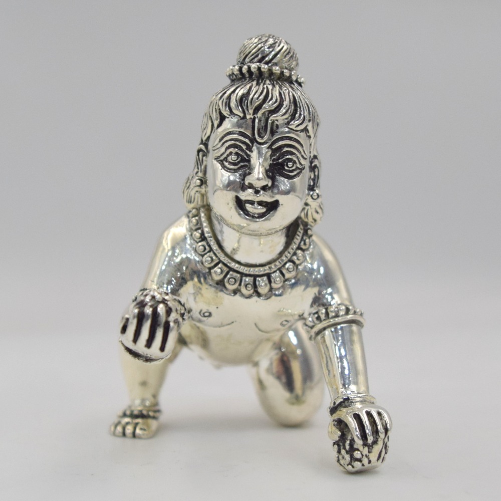 Buy Pure Silver Laddu Gopal