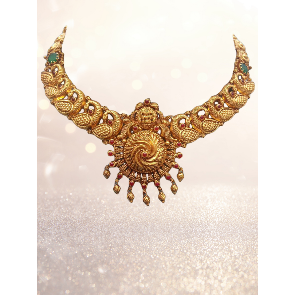 916 GOLD TRADITIONAL NECKLACES sbbjn40