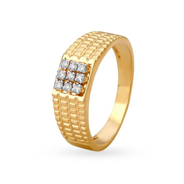 916 gold light weight design ring
