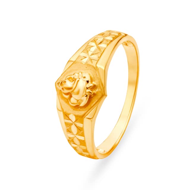 916 gold fancy design ring