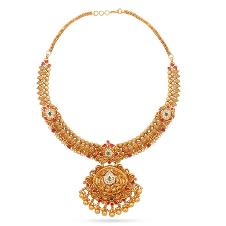 22k Gold Fine Design Necklace Set