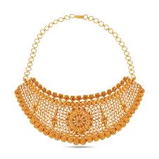 22k Gold Fancy Design Necklace Set