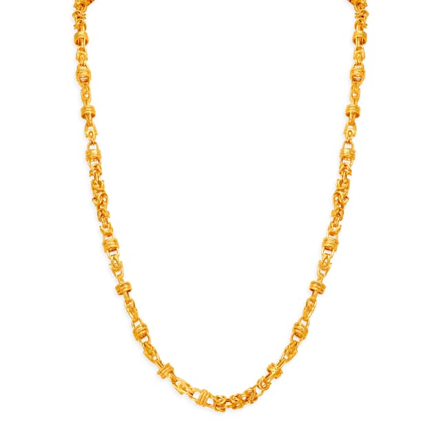 Plain Gold Yellow Classic Chain