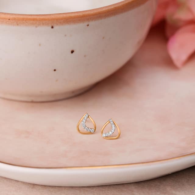Gold Yellow Handmade Design Earrings