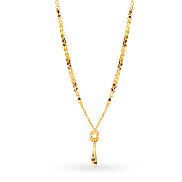 Gold Yellow Work Wear Unique Mangalsutra