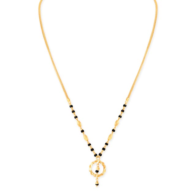Gold Yellow Delicate Design Mangalsutra