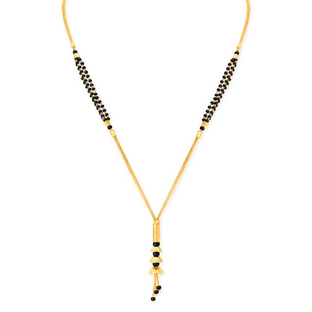 Gold Yellow Daily Wear Design Mangalsutra