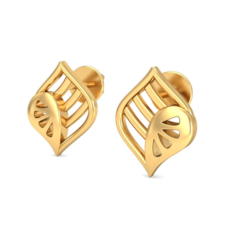 916 Gold Classic Earrings BERP005