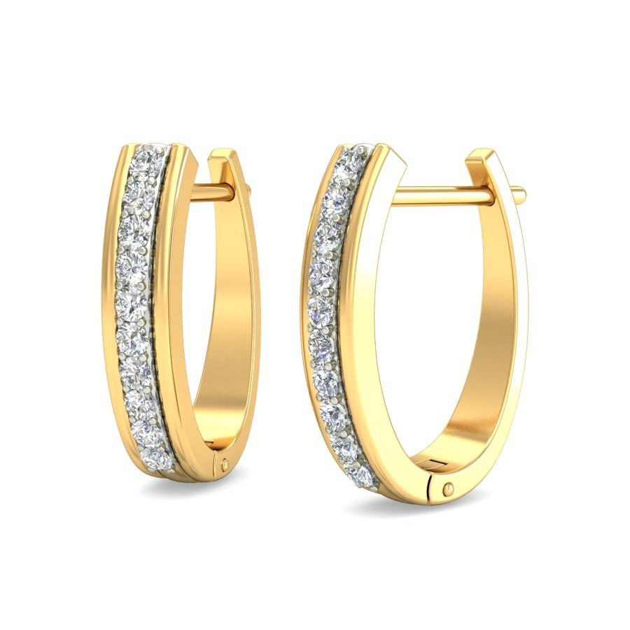 Gold sunshine earring ber 077
