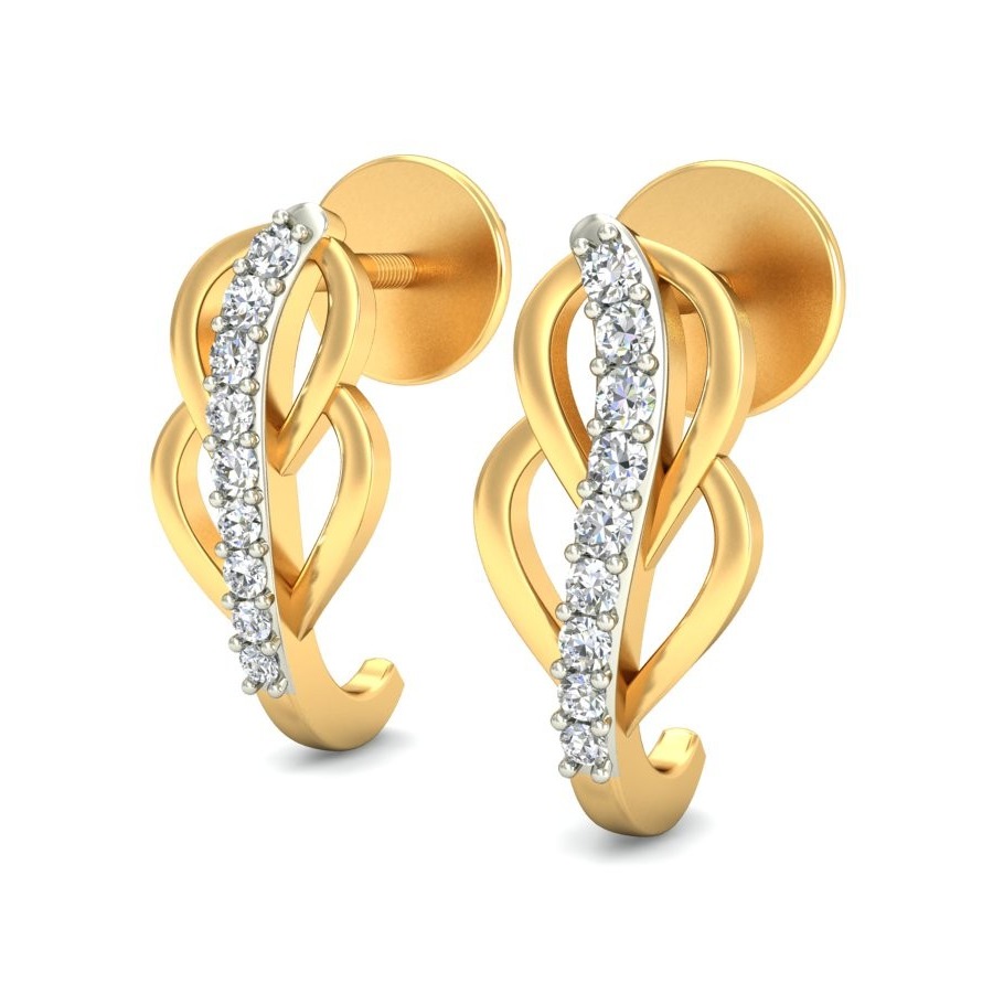 Gold handmade earring ber 073