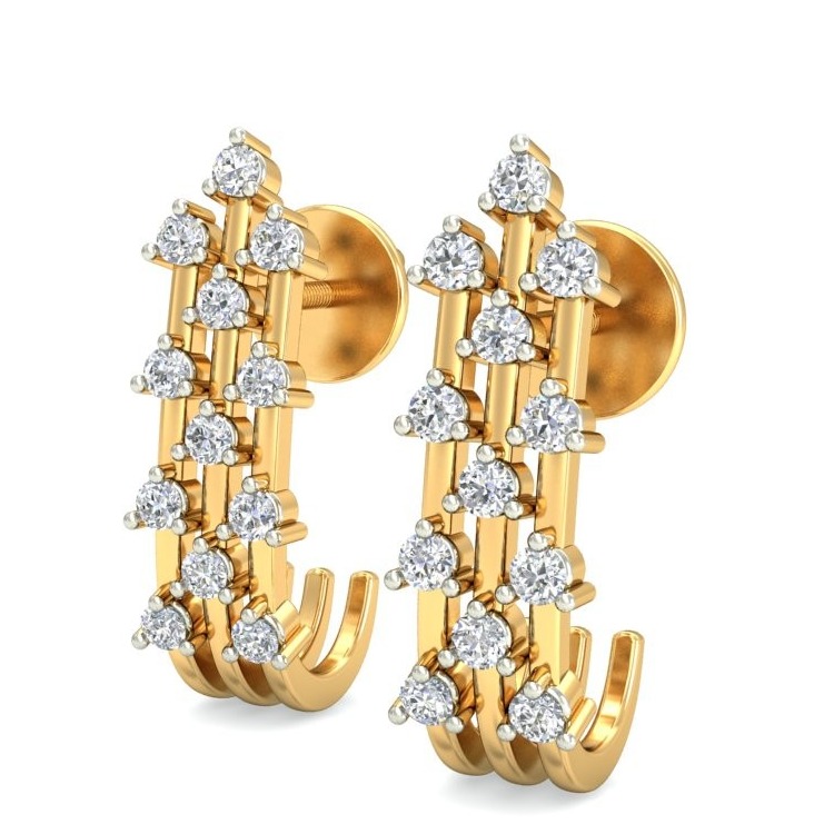 Gold antique earring ber 068