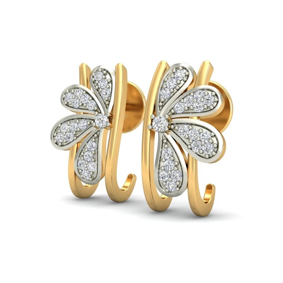 Gold elite earring ber 042