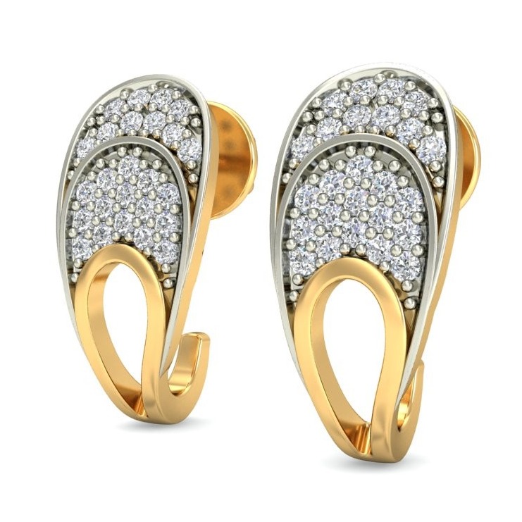 Gold earring ber 040