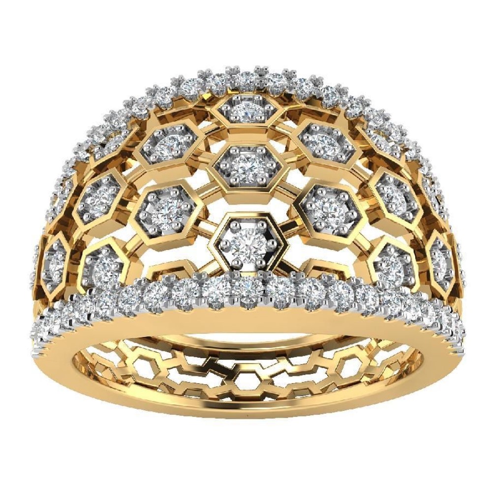 22K Gold Beautiful Diamond Ring JJJGR28