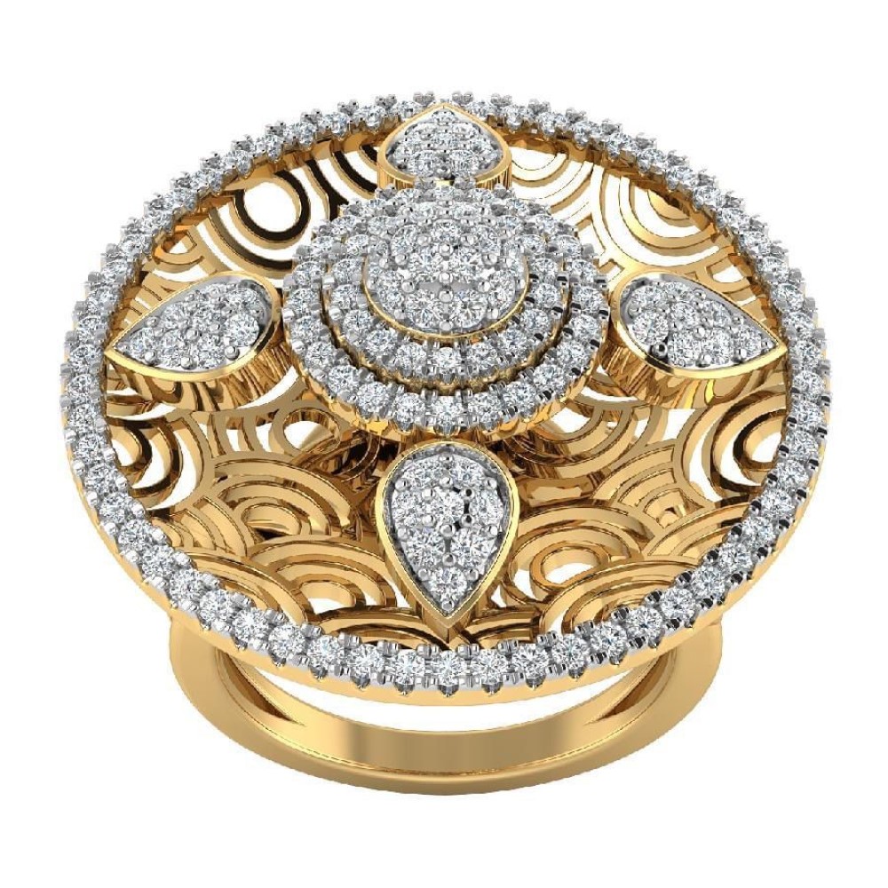 22K Gold Delite Diamond Ring JJJGR25