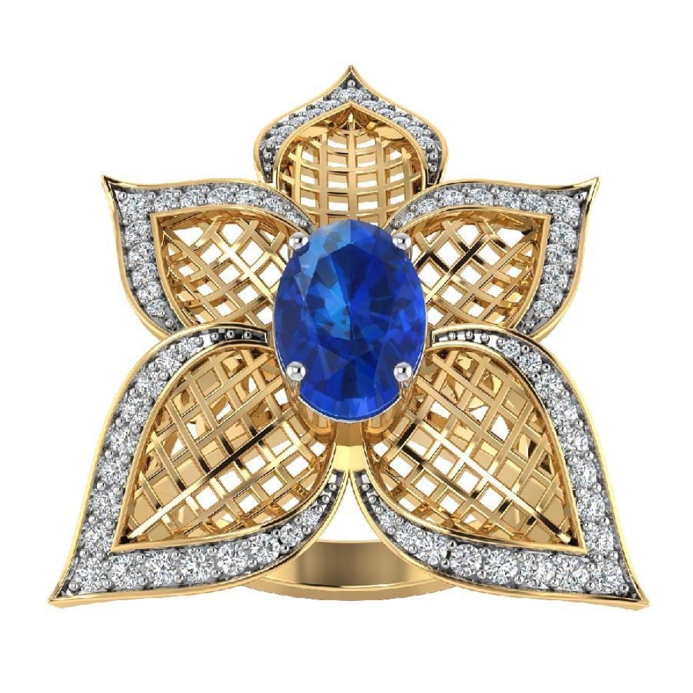22K Gold Stunning Diamond Ring JJJGR24