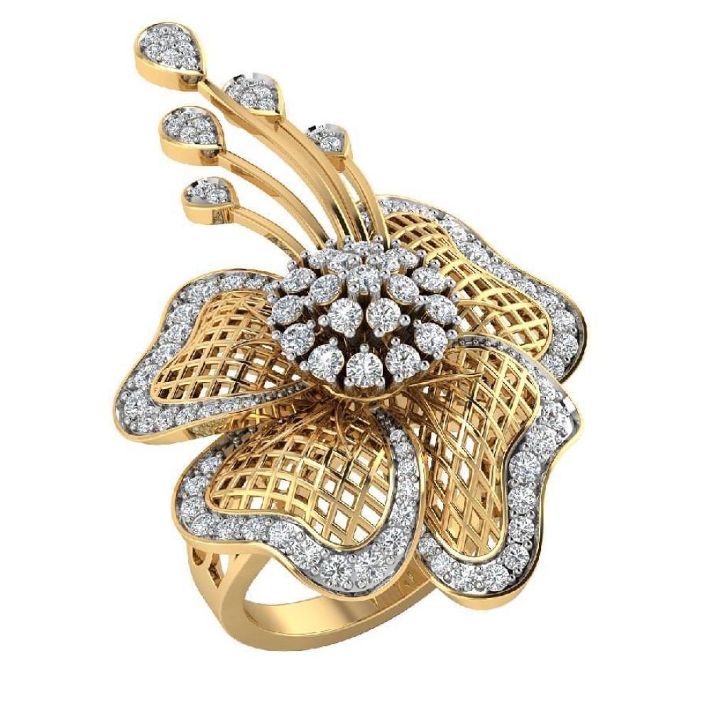 22K Gold Elite Diamond Ring JJJGR23