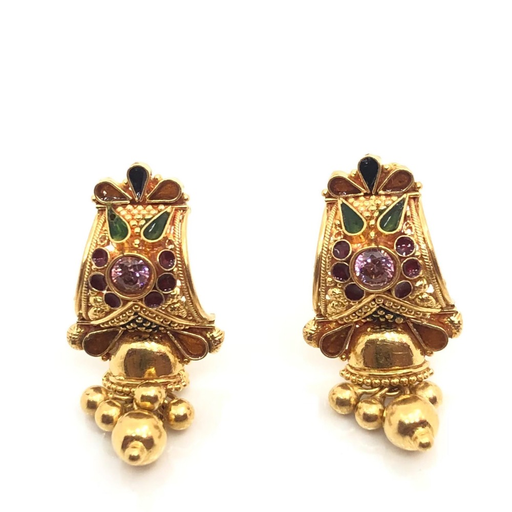 22k gold dazzling earring jjjge03