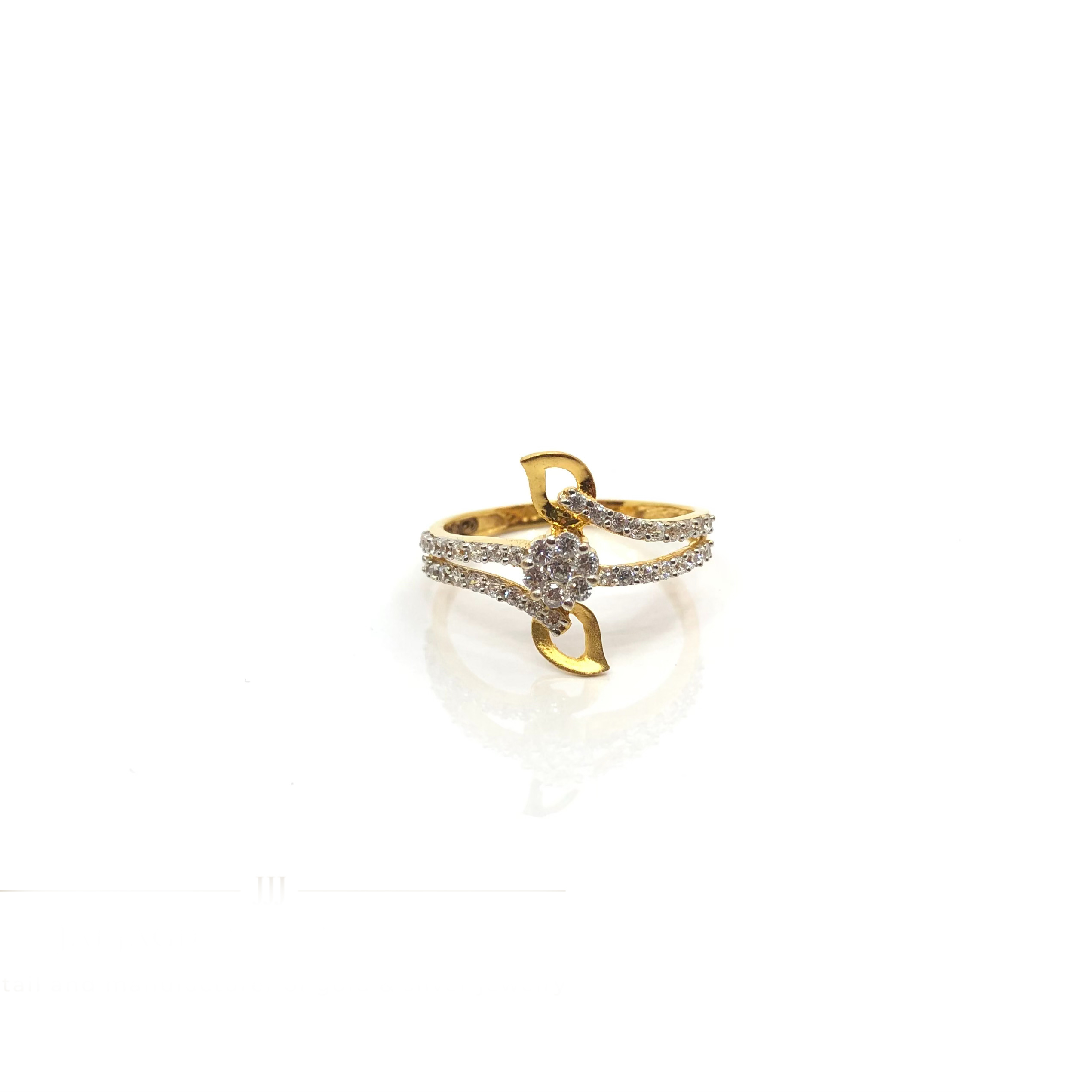 22K Gold Loopy Bends Rings JJJGR15