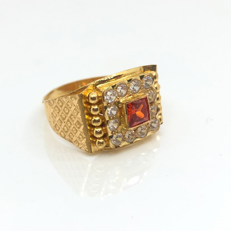 22K Gold Floral Rings JJJGR13