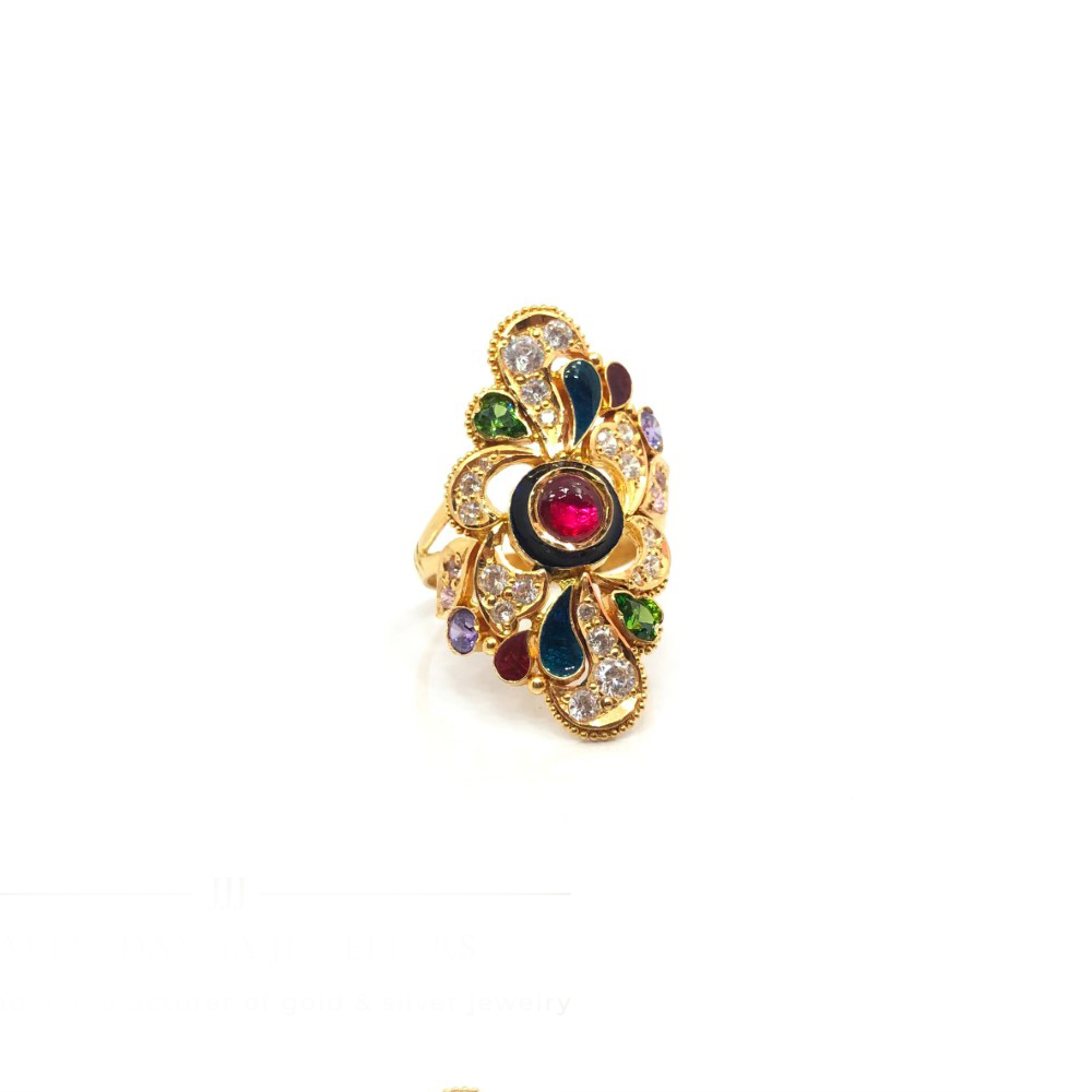 22K Gold Stylish Rings JJJGR10