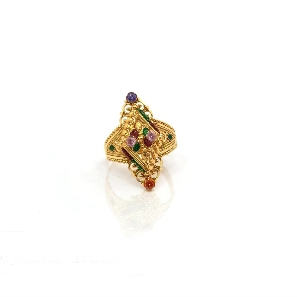 22K Gold Unique Rings JJJGR09