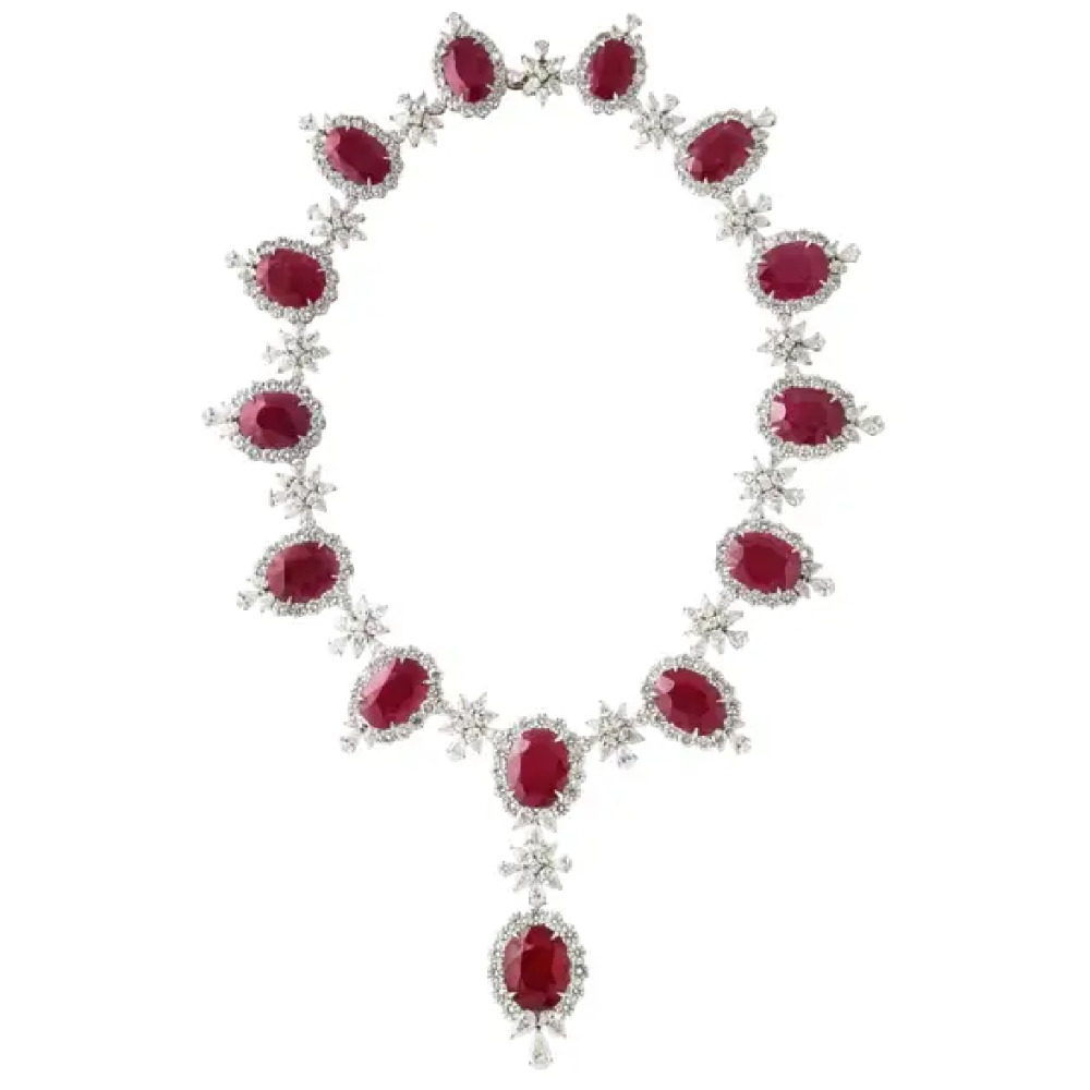 209.10 carats of certified Intense Red Ruby  92.43 carats
