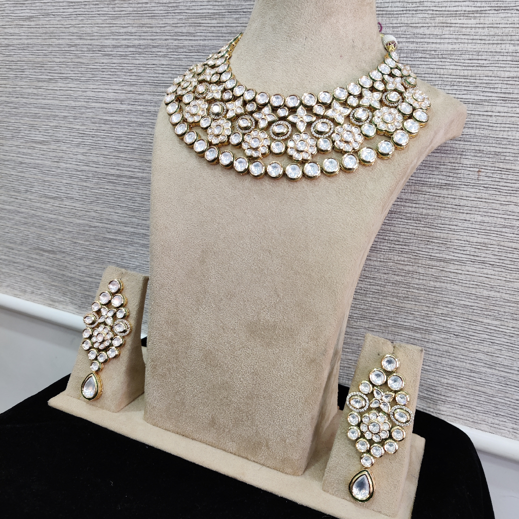 Fancy Polki Necklace set