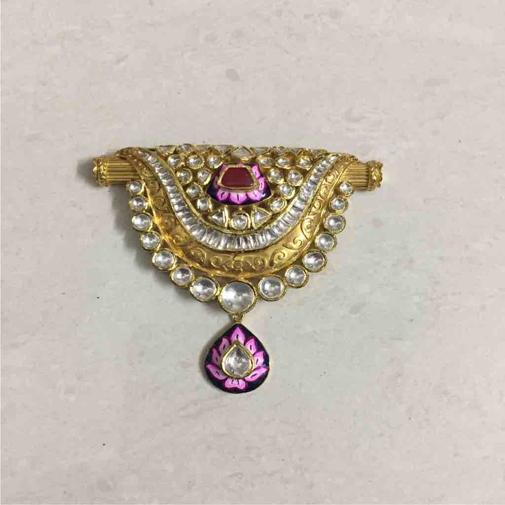 Stylish Meenakari jadtar pendant