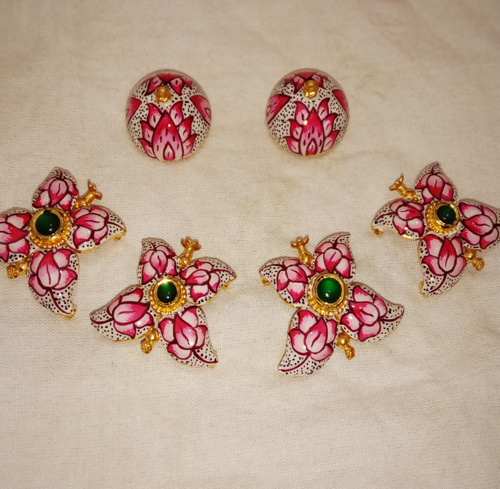 Bikaneri Meena Pendant Set