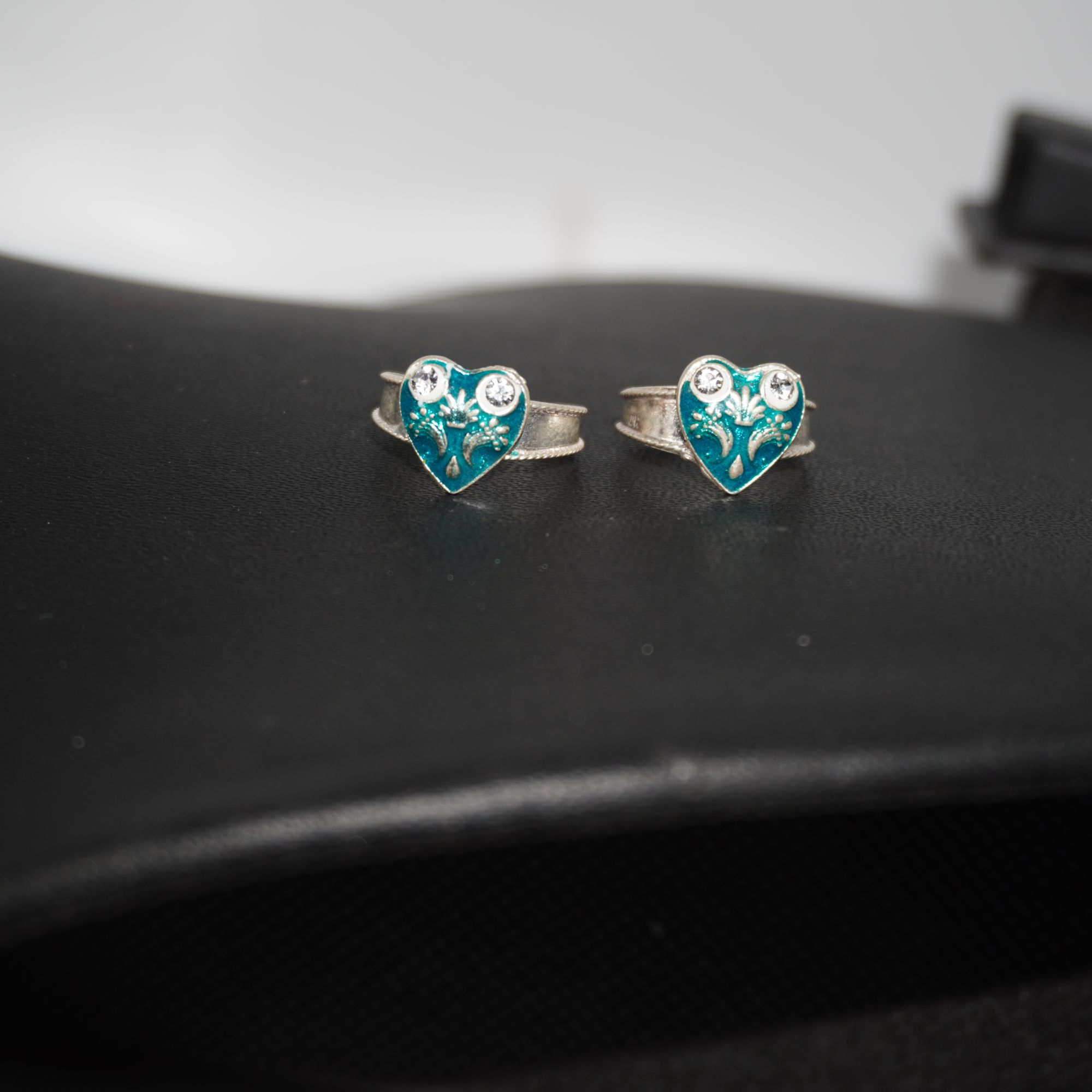 925 Silver Diamond Heart Shape Bichiya