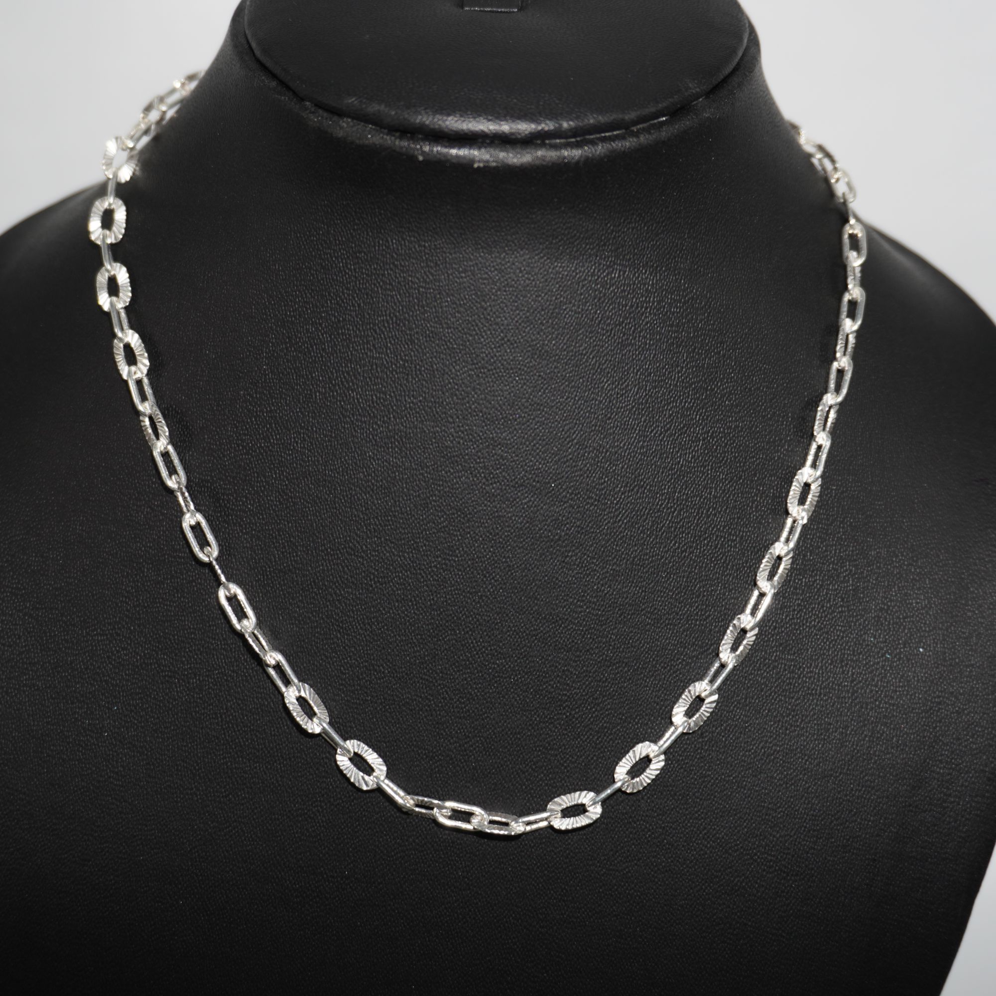 925 Silver Fancy Hollow Chain