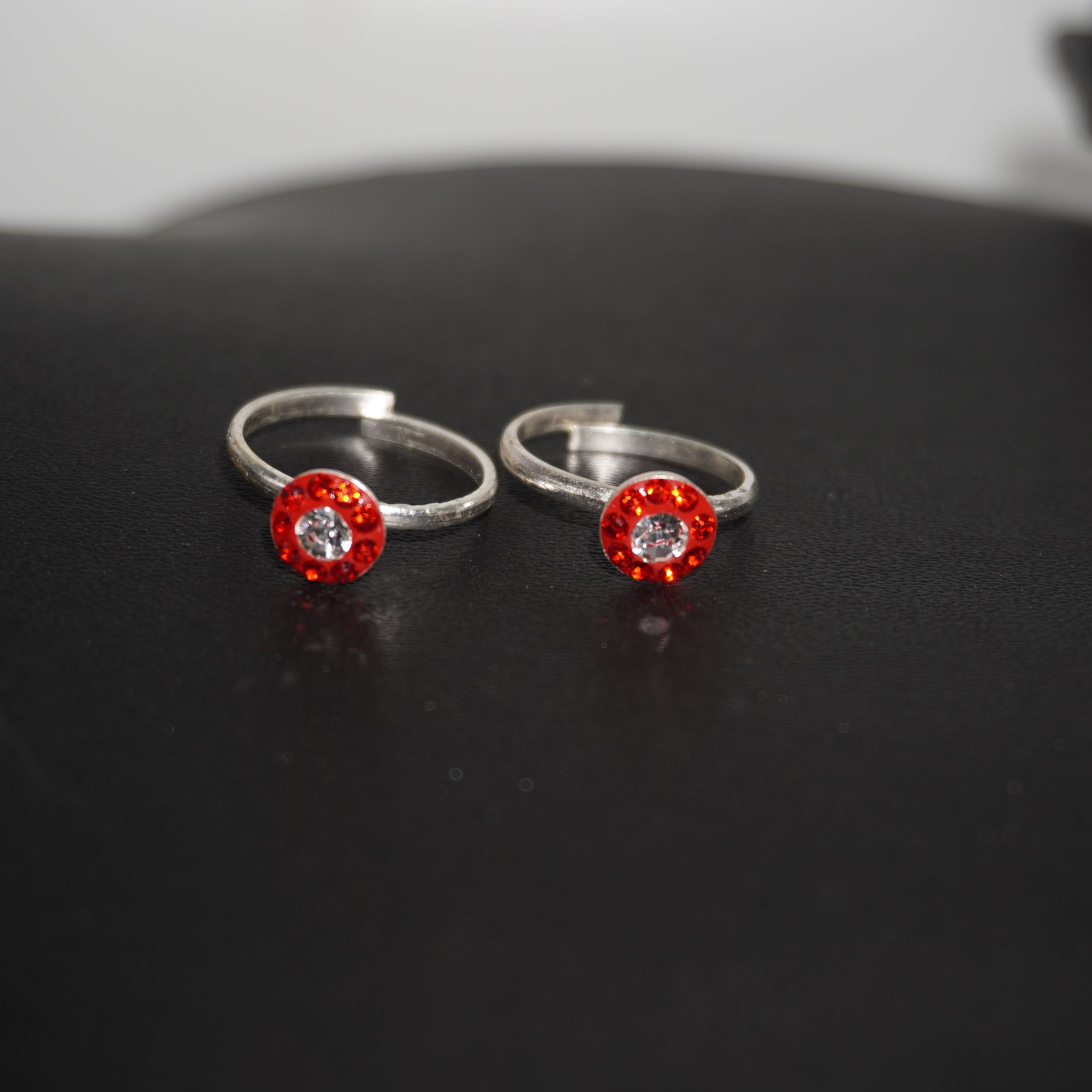 925 Silver Lightweight Color Stone Bichiya 149R464