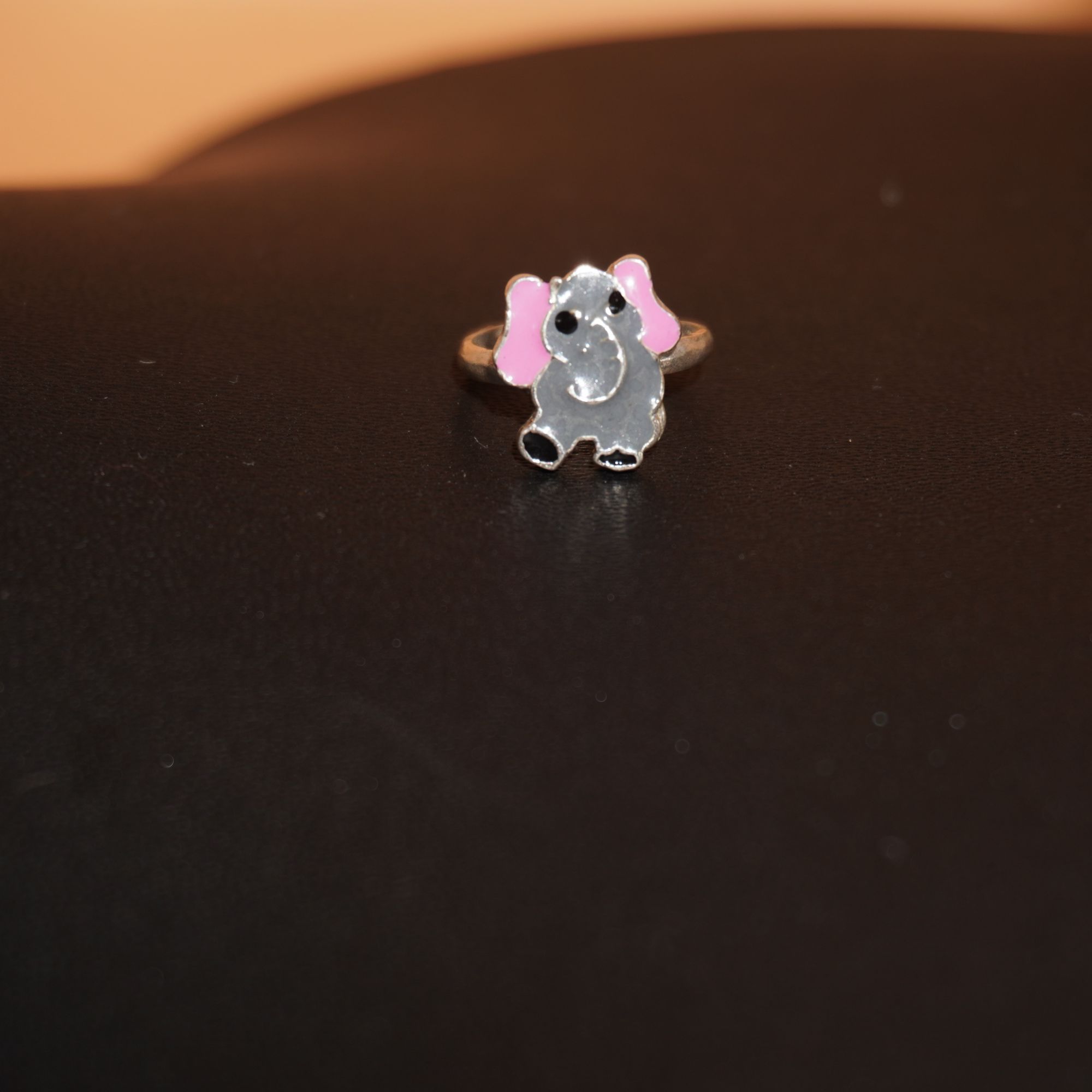 925 Silver Fancy Elephant Design Ring