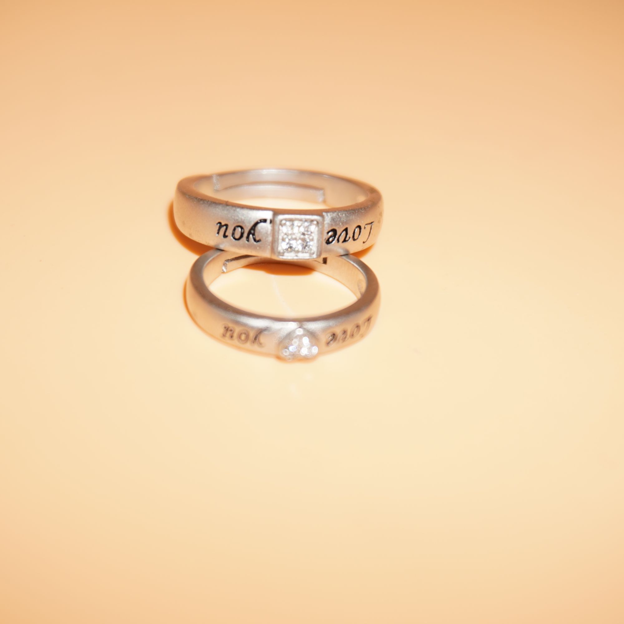 925 Silver Classy Engagement Ring 714R7