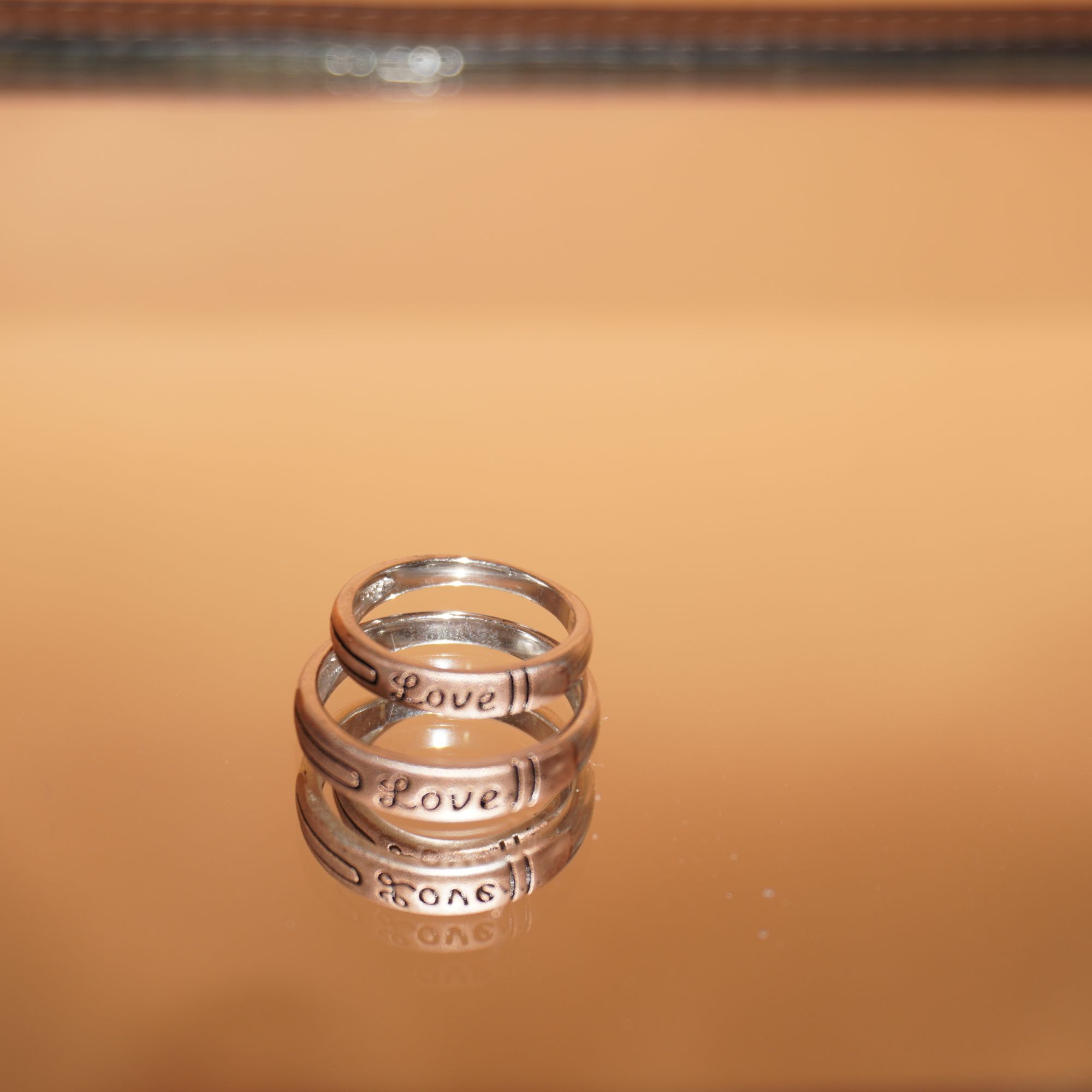 925 Silver Fancy Couple Ring 714R37