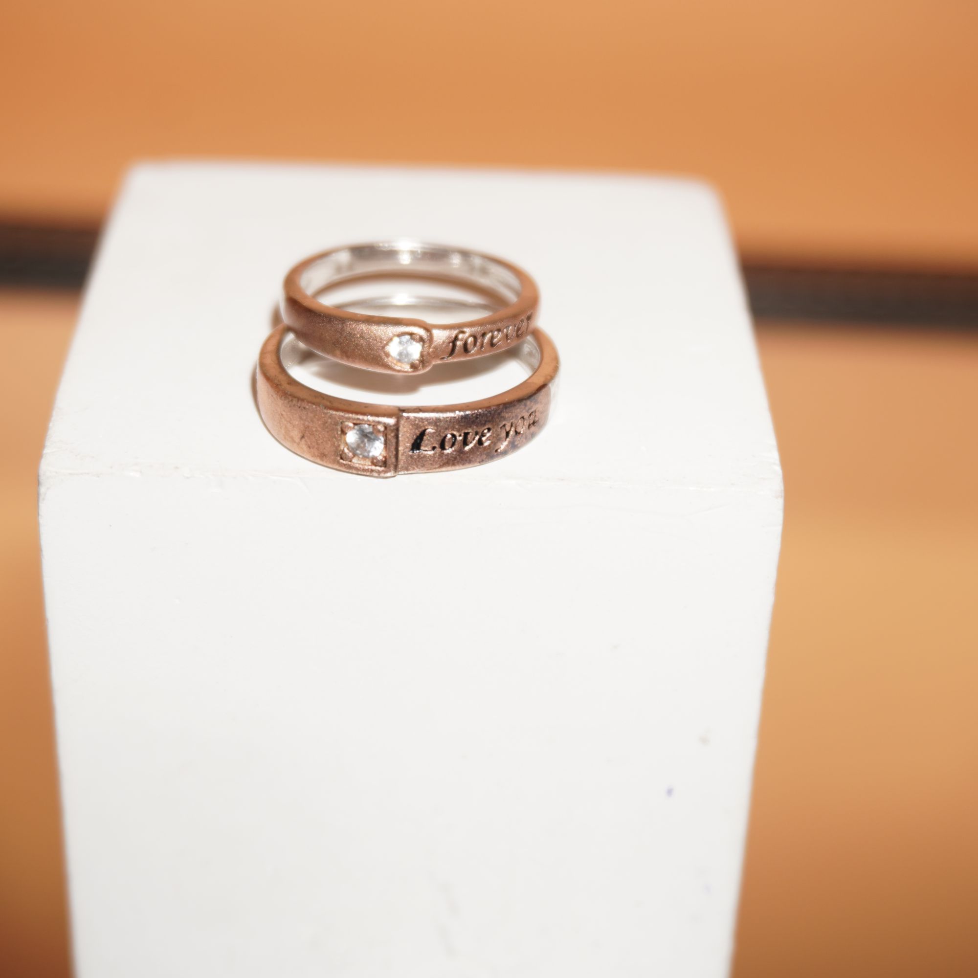 925 Silver Fancy Couple Ring 714R25