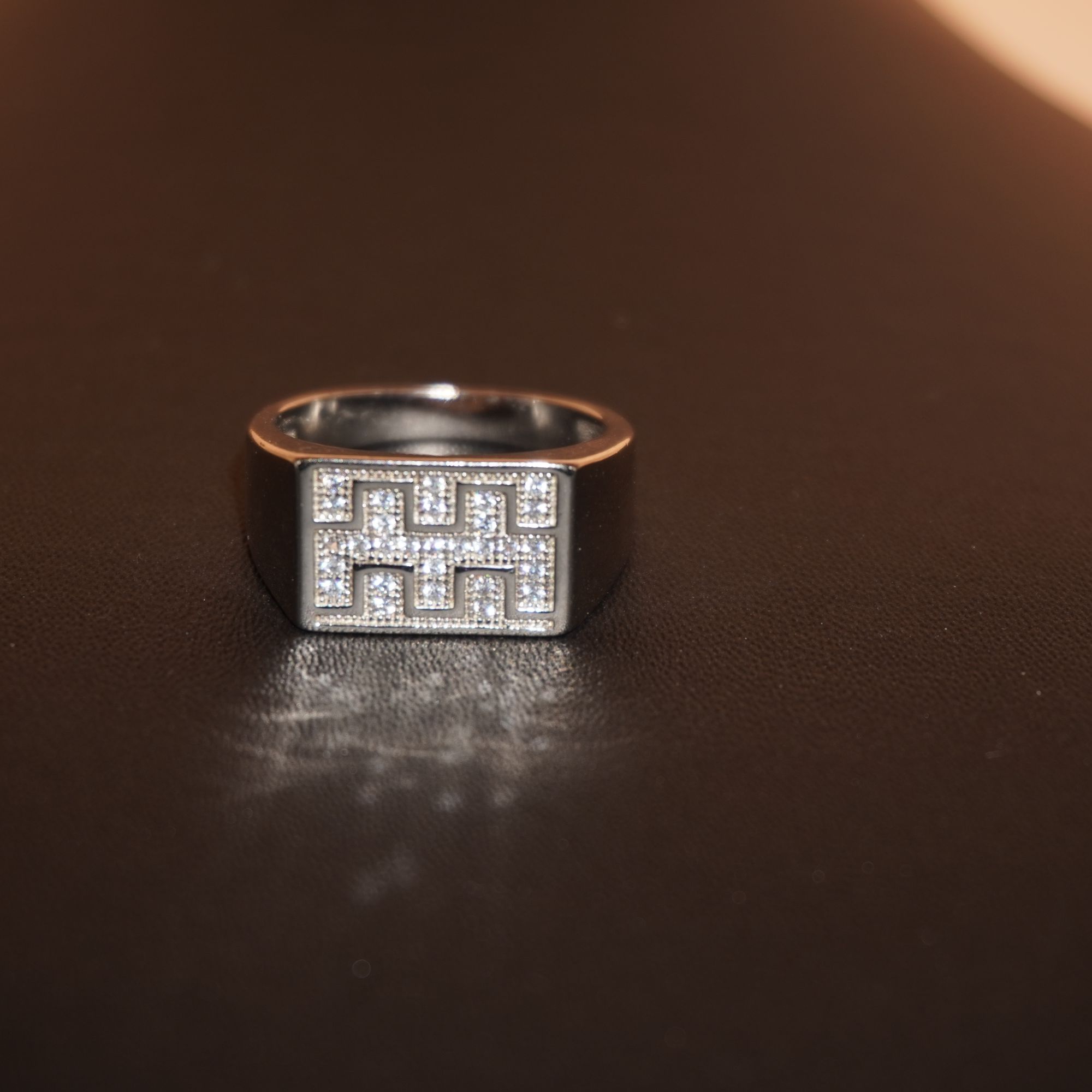 925 Silver Fancy Diamond Ring 713R34