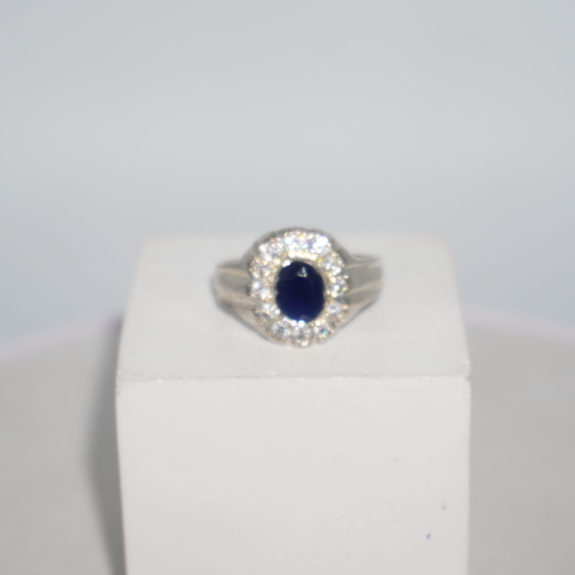 925 Silver Fancy AD Diamond Ring